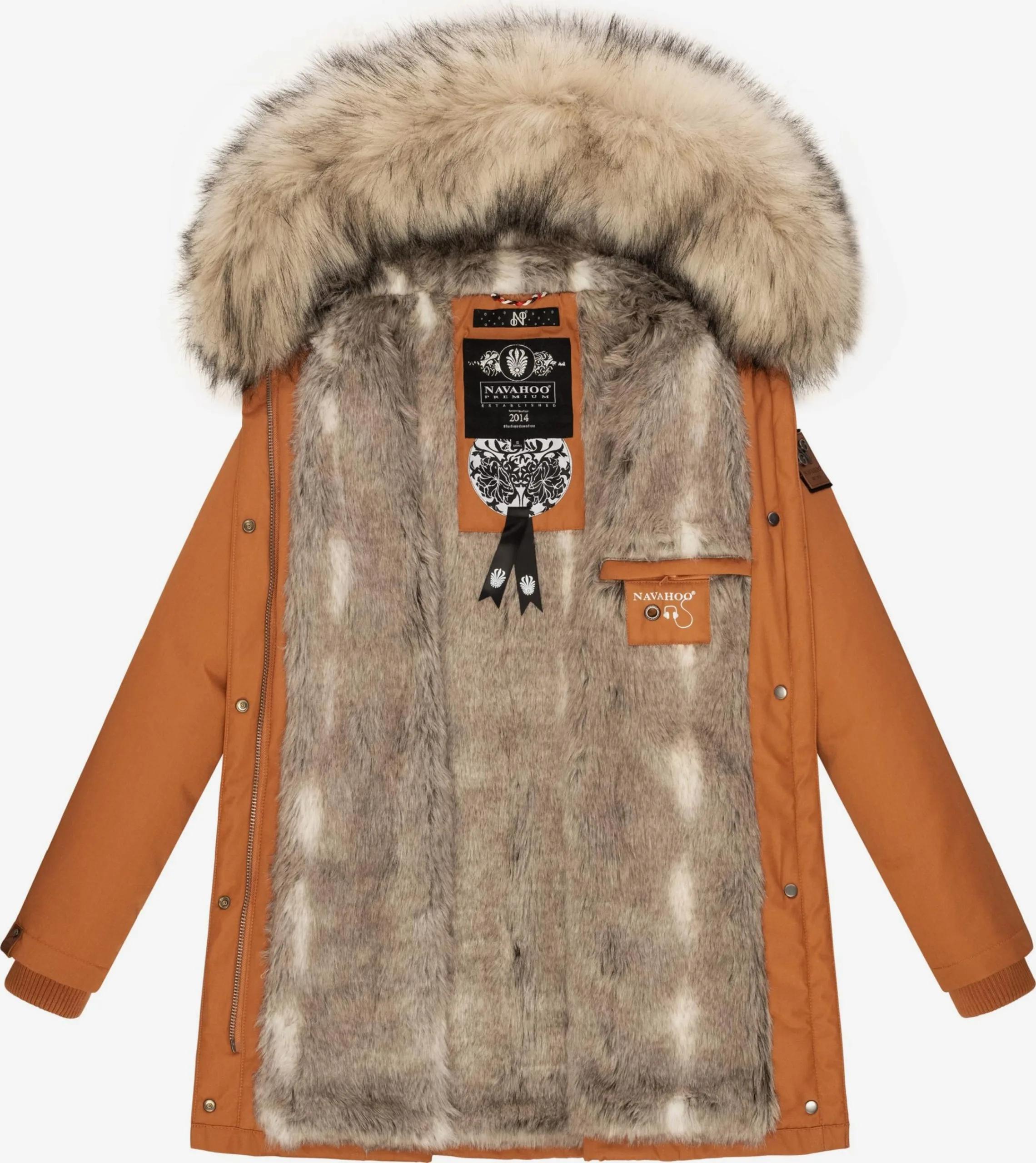 Navahoo Parkas Winterparka Cristal Dames Oker 4 Navahoo Parkas Winterparka Cristal Dames Oker - Afbeelding 4