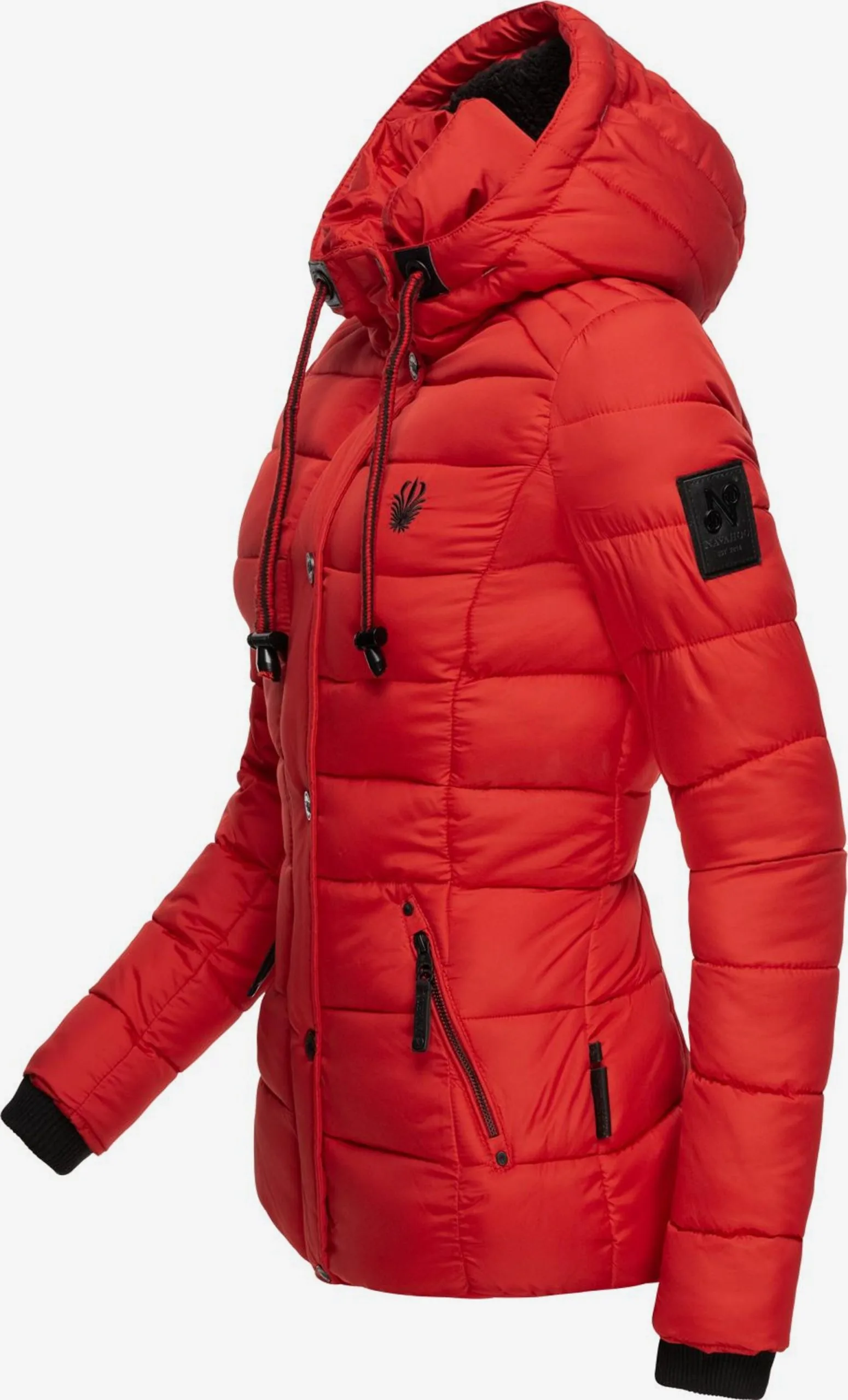 Navahoo Winterjassen Winterjas Zuckerbiene Dames Knalrood 5 Navahoo Winterjassen Winterjas Zuckerbiene Dames Knalrood - Afbeelding 5