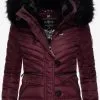 Navahoo Winterjassen Winterjas Wisteriaa Dames Bordeaux