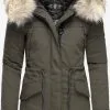 Navahoo Parkas Winterparka Dames Greige