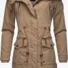 Navahoo Parkas Winterparka Rosinchen Dames Lichtbruin