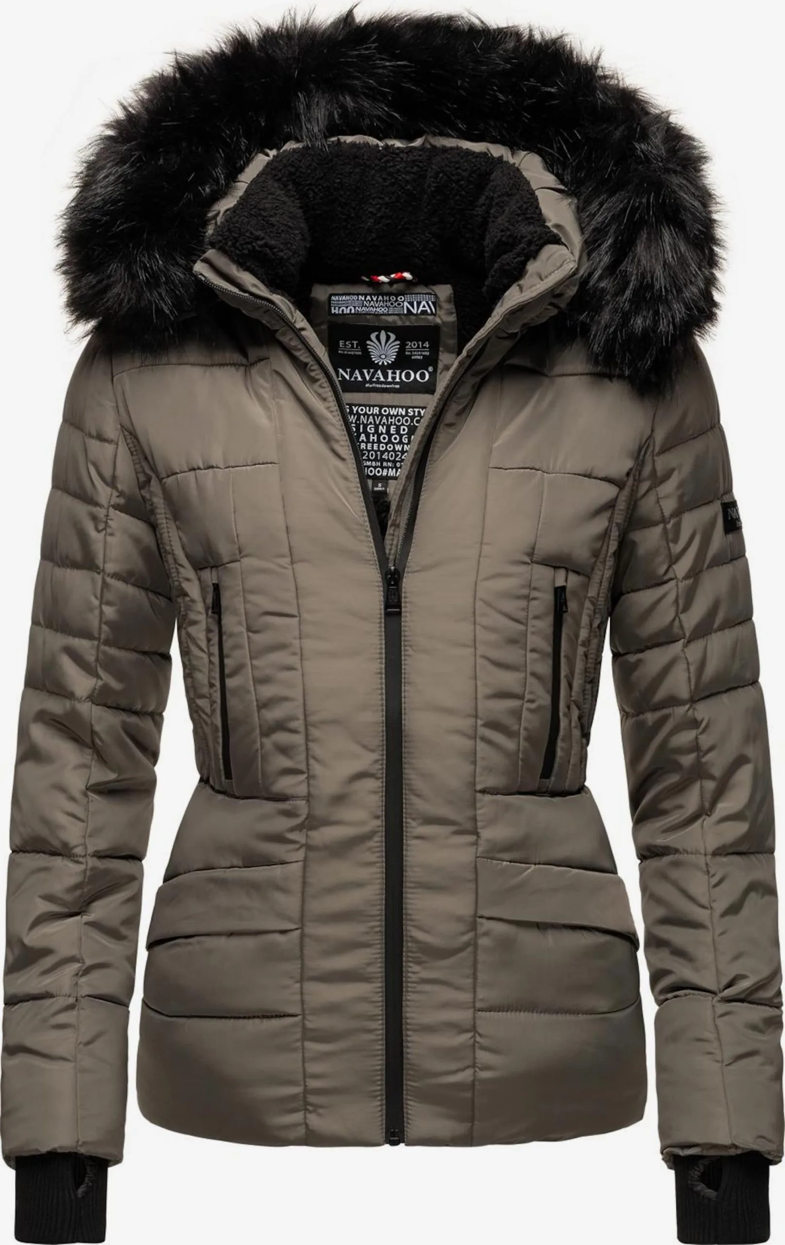 Navahoo Winterjassen Winterjas Adele Dames Grijs 1 Navahoo Winterjassen Winterjas Adele Dames Grijs