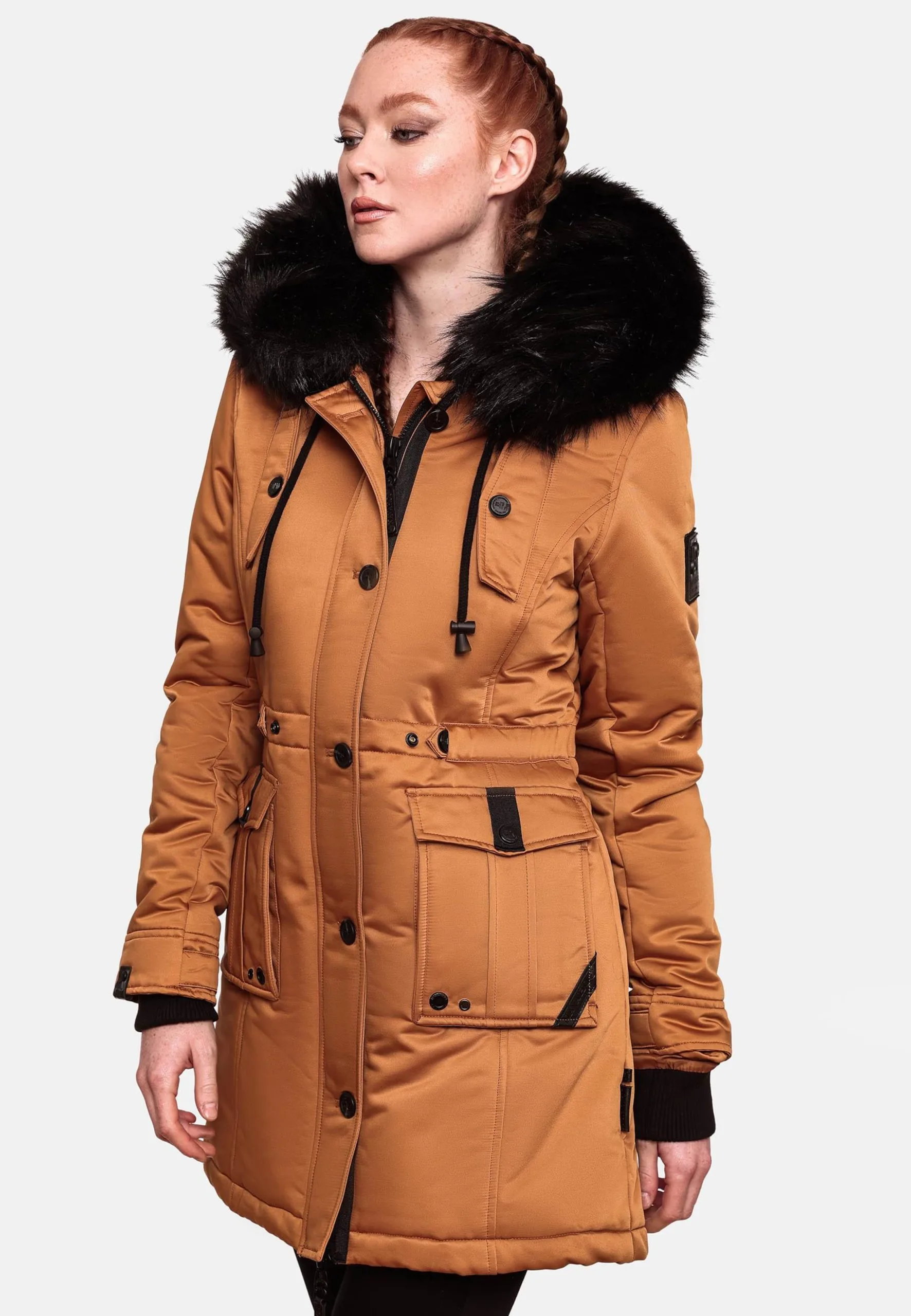 Navahoo Parkas Winterparka Luluna Dames Cognac 7 Navahoo Parkas Winterparka Luluna Dames Cognac - Afbeelding 7