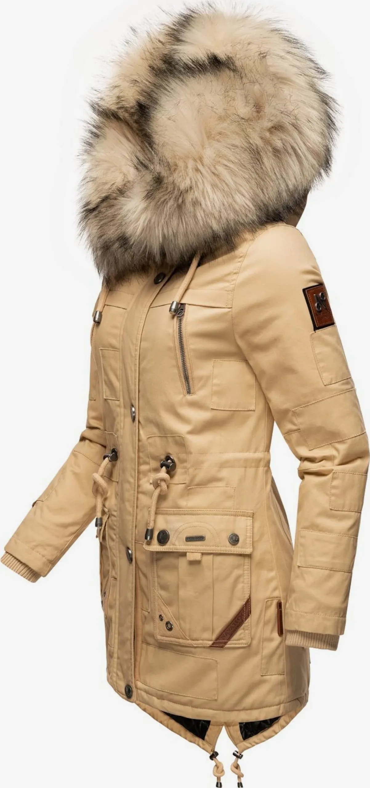 Navahoo Parkas Winterparka Honigfee Dames Lichtbeige 2 Navahoo Parkas Winterparka Honigfee Dames Lichtbeige - Afbeelding 2
