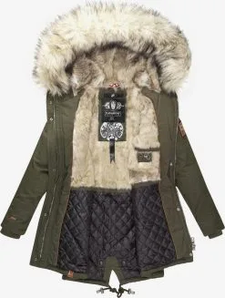 Navahoo Parkas Winterparka Honigfee Dames Kaki -Tussen Trend Verkoopwinkel 93ec80f8cdb6a1a363954c3d31cae610