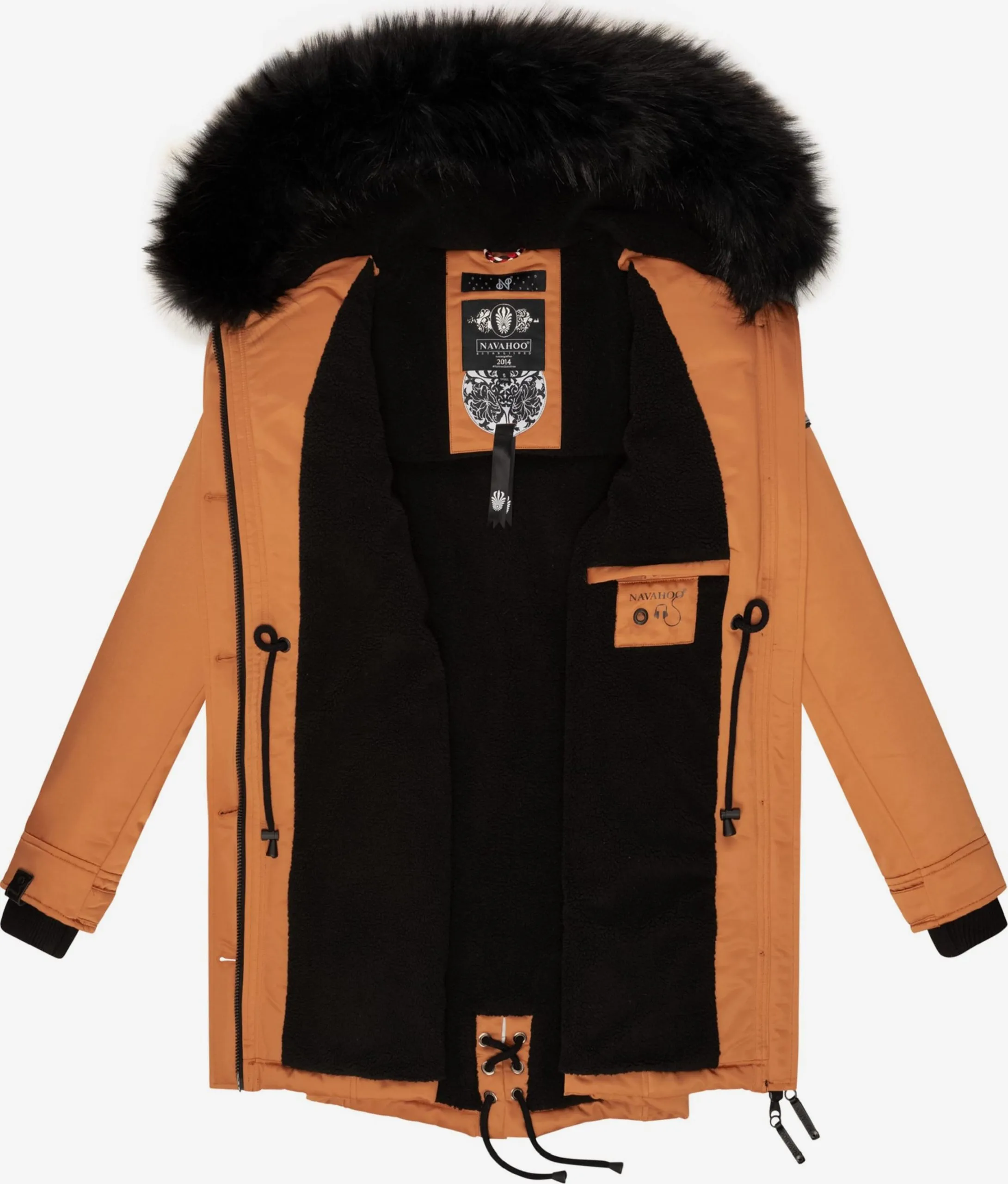 Navahoo Parkas Winterparka Luluna Dames Cognac 5 Navahoo Parkas Winterparka Luluna Dames Cognac - Afbeelding 5