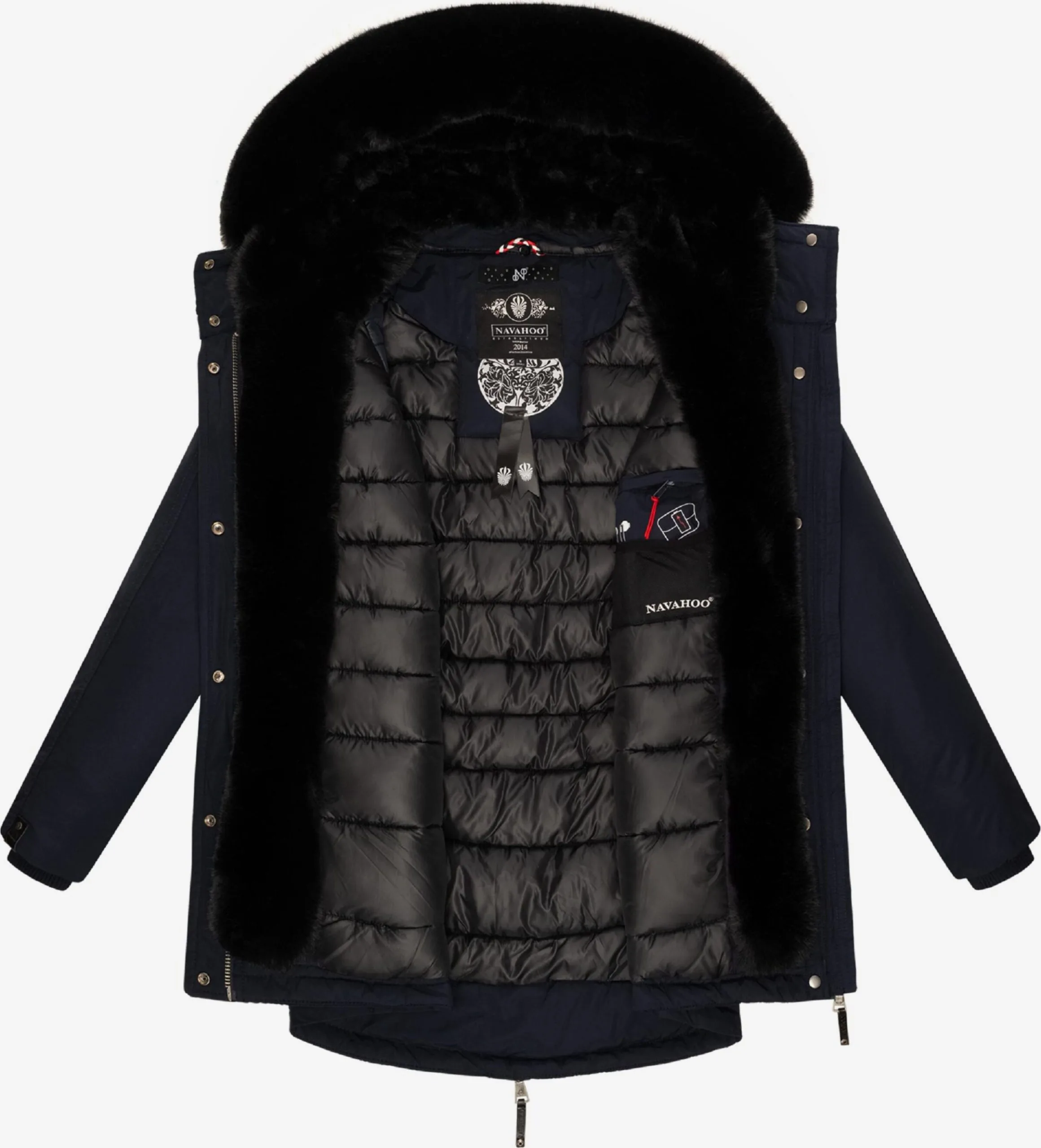 Navahoo Parkas Winterparka Sweety Deluxe Dames Navy 6 Navahoo Parkas Winterparka Sweety Deluxe Dames Navy - Afbeelding 6