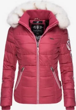 Navahoo Winterjassen Winterjas Khingaas Dames Cranberry
