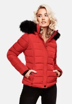 Navahoo Winterjassen Winterjas Miamor Dames Rood -Tussen Trend Verkoopwinkel 9b51e488c952fff5869eb2b8072f045b