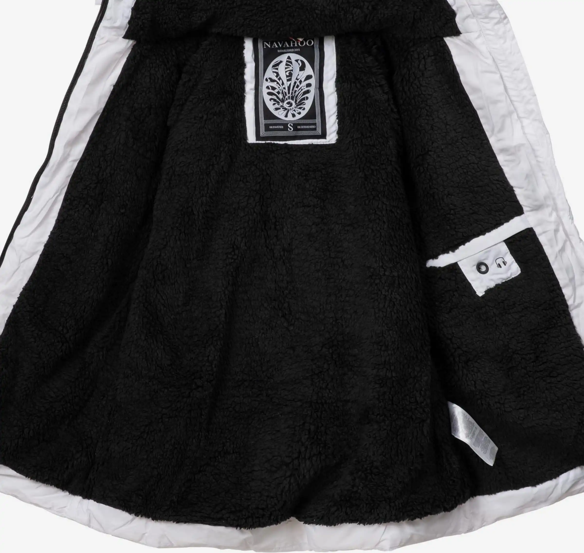 Navahoo Winterjassen Winterjas Adele Dames Wit 3 Navahoo Winterjassen Winterjas Adele Dames Wit - Afbeelding 3