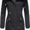 Navahoo Parkas Winterparka Rosinchen Dames Nachtblauw
