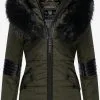 Navahoo Winterjassen Winterjas Nirvana Dames Olijfgroen