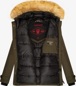 Navahoo Winterjassen Winterjas Laura Dames Kaki -Tussen Trend Verkoopwinkel ac128027390e5afe782c37c5351ca39f