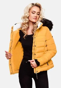 Navahoo Winterjassen Winterjas Miamor Dames Goudgeel -Tussen Trend Verkoopwinkel ac24ed4051e9dad9e965598b3487a31d