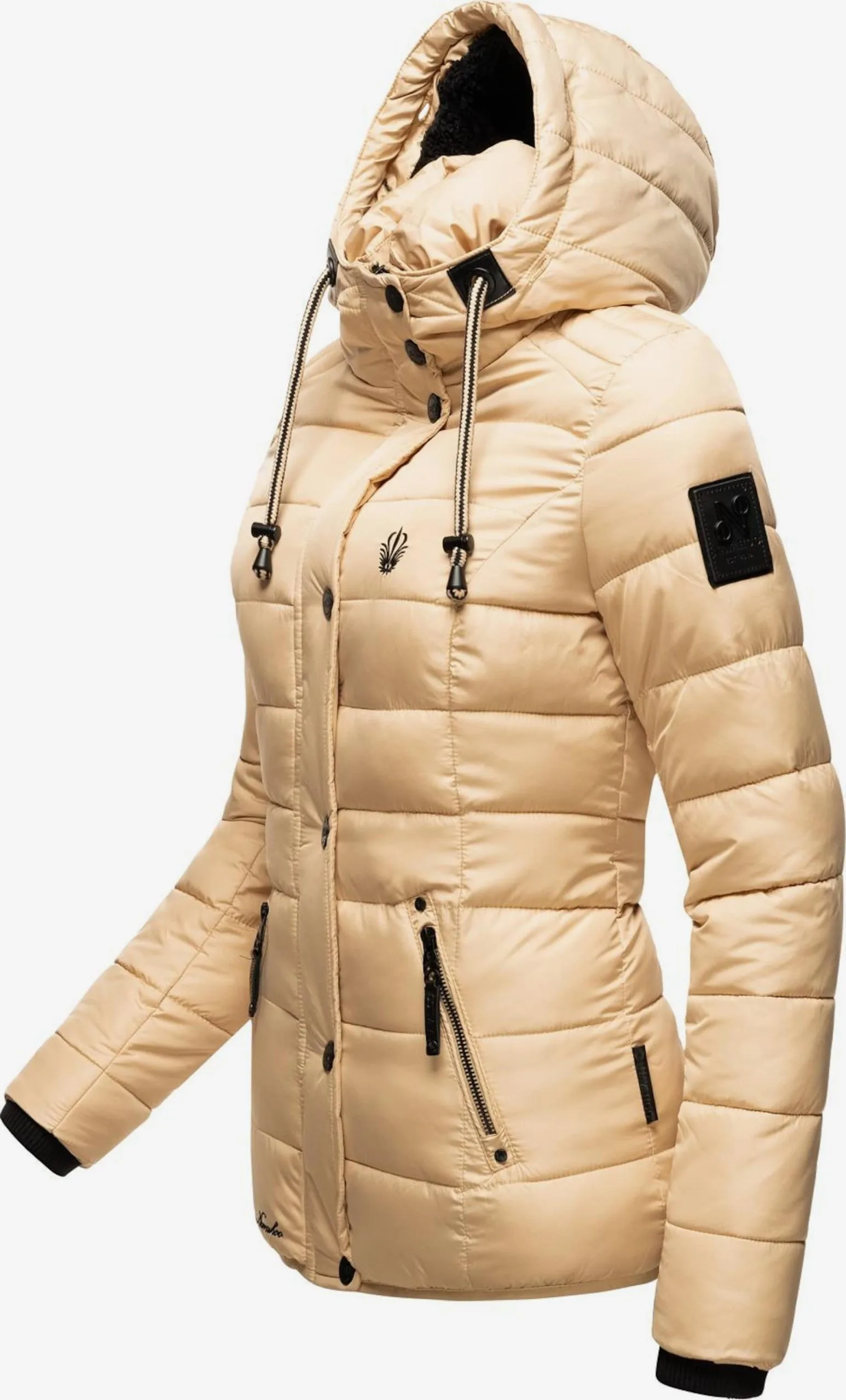 Navahoo Winterjassen Winterjas Zuckerbiene Dames Beige 4 Navahoo Winterjassen Winterjas Zuckerbiene Dames Beige - Afbeelding 4