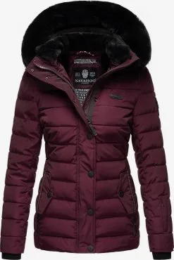 Navahoo Winterjassen Winterjas Milianaa Dames Aubergine -Tussen Trend Verkoopwinkel b2563943a888986d6d7be85b2fa2b616