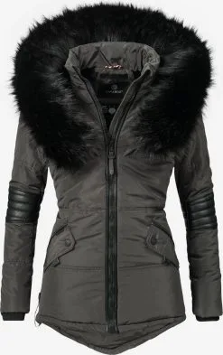 Navahoo Winterjassen Winterjas Nirvana Dames Donkergrijs