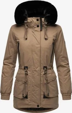 Navahoo Parkas Winterparka Dames Lichtbruin -Tussen Trend Verkoopwinkel b37e94cf5773349a3e7504b76f280fc7