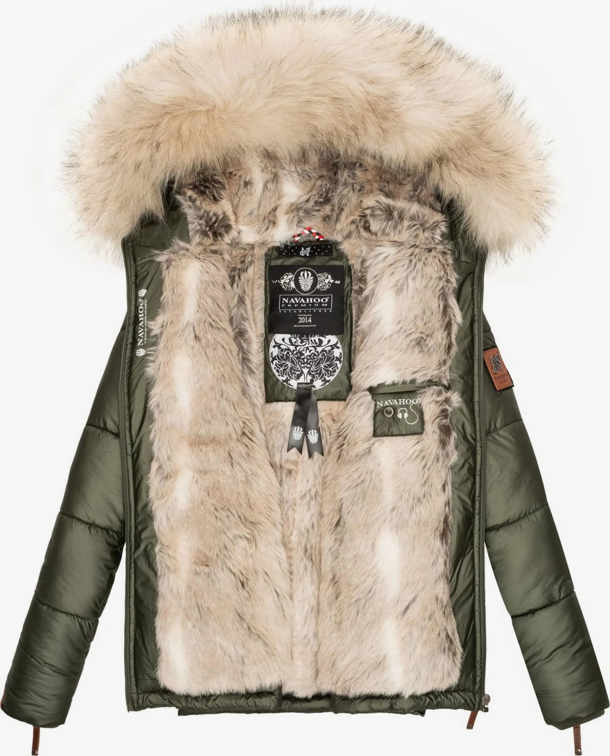 Navahoo Winterjassen Winterjas Tikunaa Dames Olijfgroen 5 Navahoo Winterjassen Winterjas Tikunaa Dames Olijfgroen - Afbeelding 5