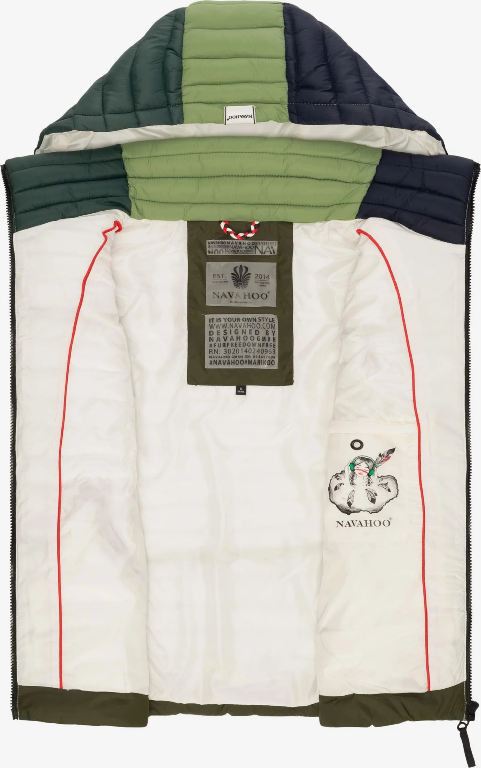 Navahoo Bodywarmers Bodywarmer Shadaa Dames Groen 4 Navahoo Bodywarmers Bodywarmer Shadaa Dames Groen - Afbeelding 4