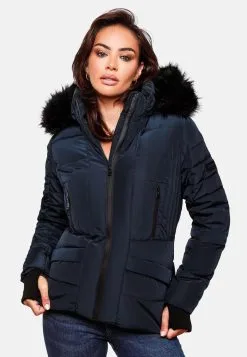 Navahoo Winterjassen Winterjas Adele Dames Donkerblauw -Tussen Trend Verkoopwinkel cc1005e855a394b78a4720f2325fd372