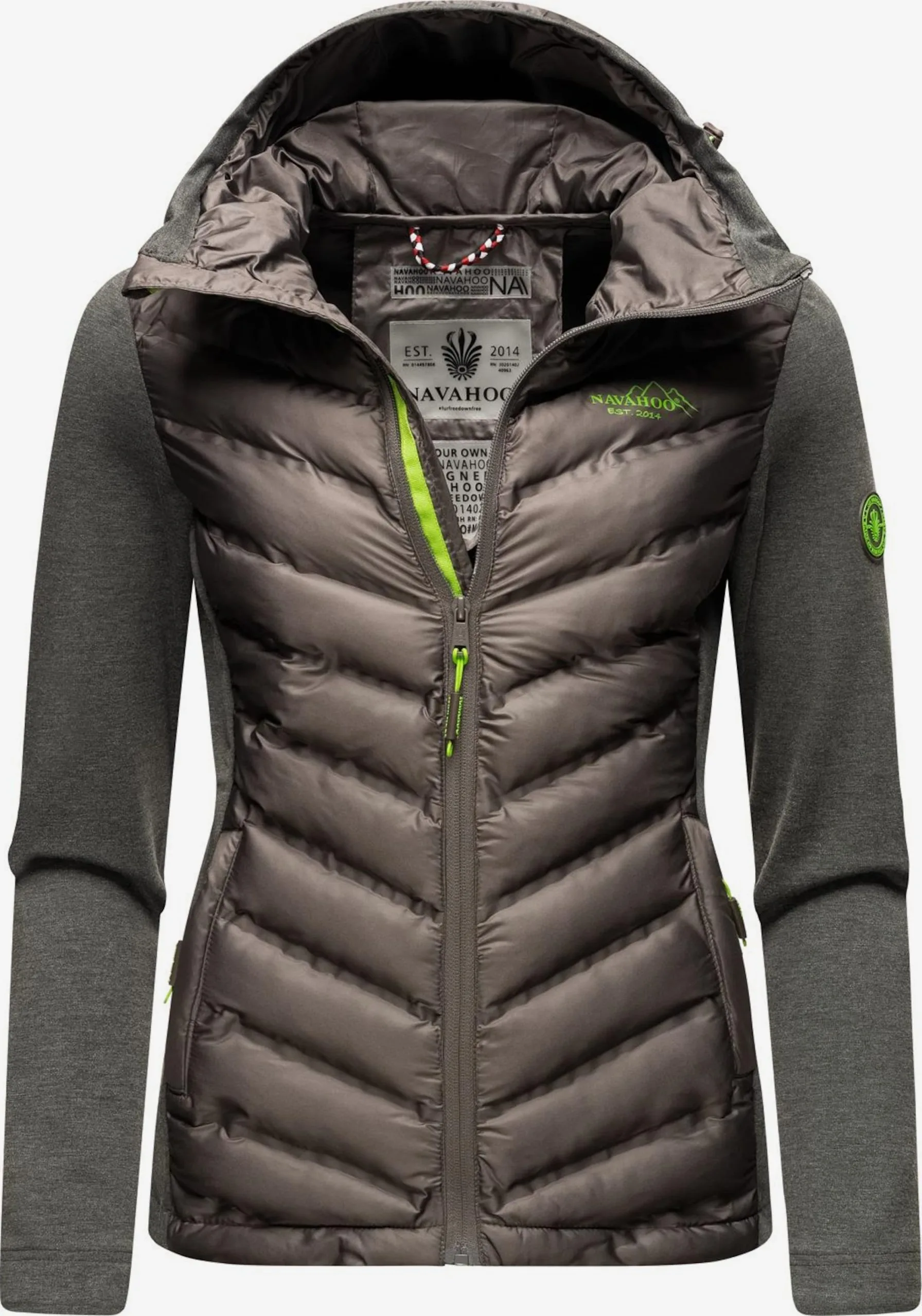 Navahoo Tussenjassen Tussenjas Nimm Mich Mit Dames Chocoladebruin / Donkergrijs 1 Navahoo Tussenjassen Tussenjas Nimm Mich Mit Dames Chocoladebruin / Donkergrijs