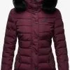 Navahoo Winterjassen Winterjas Milianaa Dames Aubergine