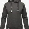 Navahoo Hoodies Sweatshirt Liebesmäuschen Dames Donkergrijs