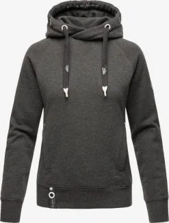 Navahoo Hoodies Sweatshirt Liebesmäuschen Dames Donkergrijs