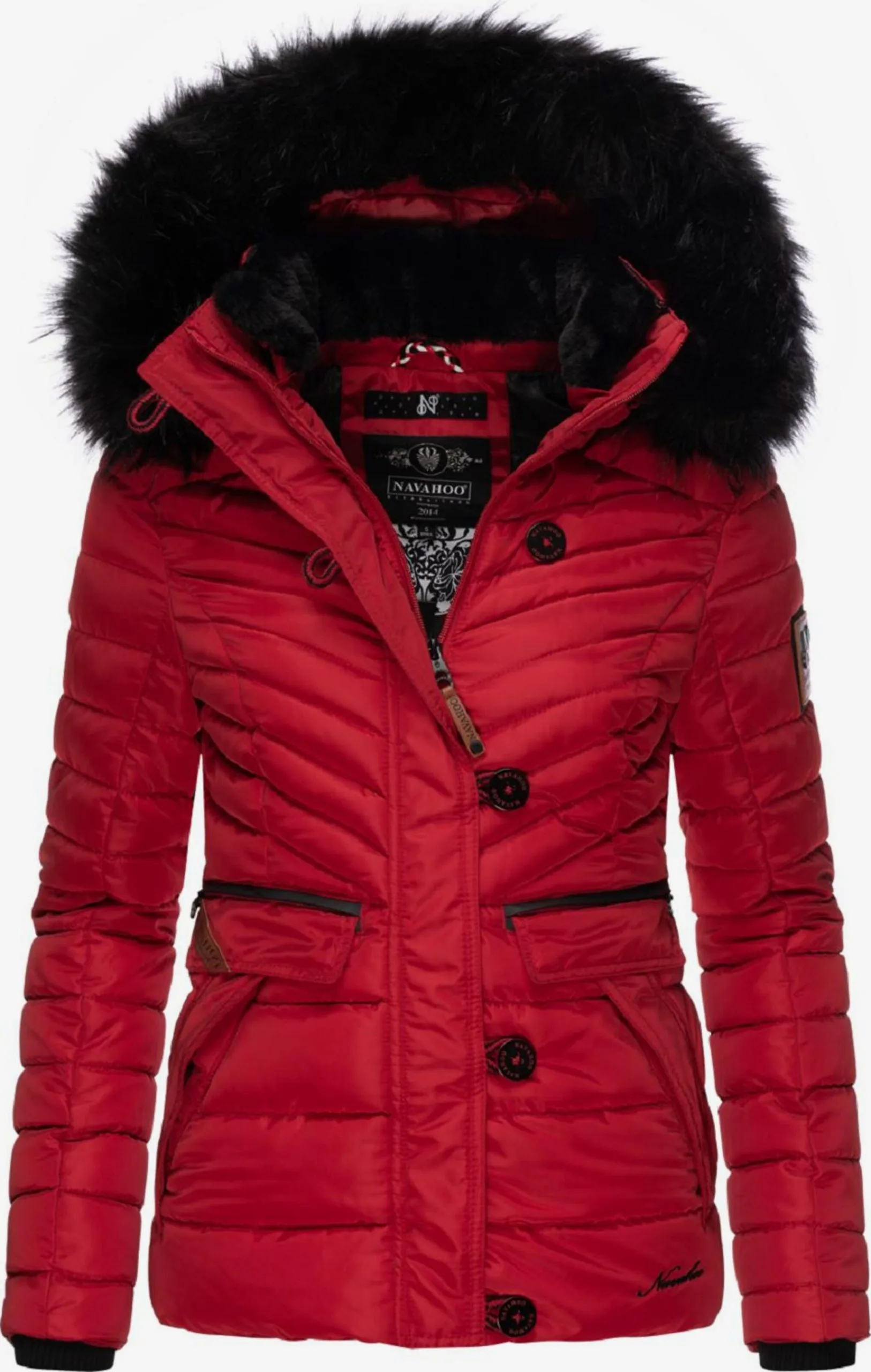 Navahoo Winterjassen Winterjas Wisteriaa Dames Vuurrood 1 Navahoo Winterjassen Winterjas Wisteriaa Dames Vuurrood