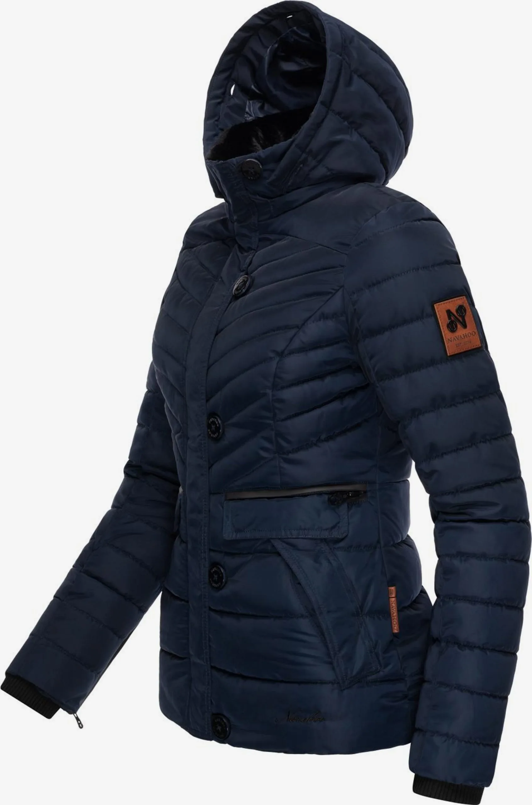 Navahoo Winterjassen Winterjas Wisteriaa Dames Navy 4 Navahoo Winterjassen Winterjas Wisteriaa Dames Navy - Afbeelding 4