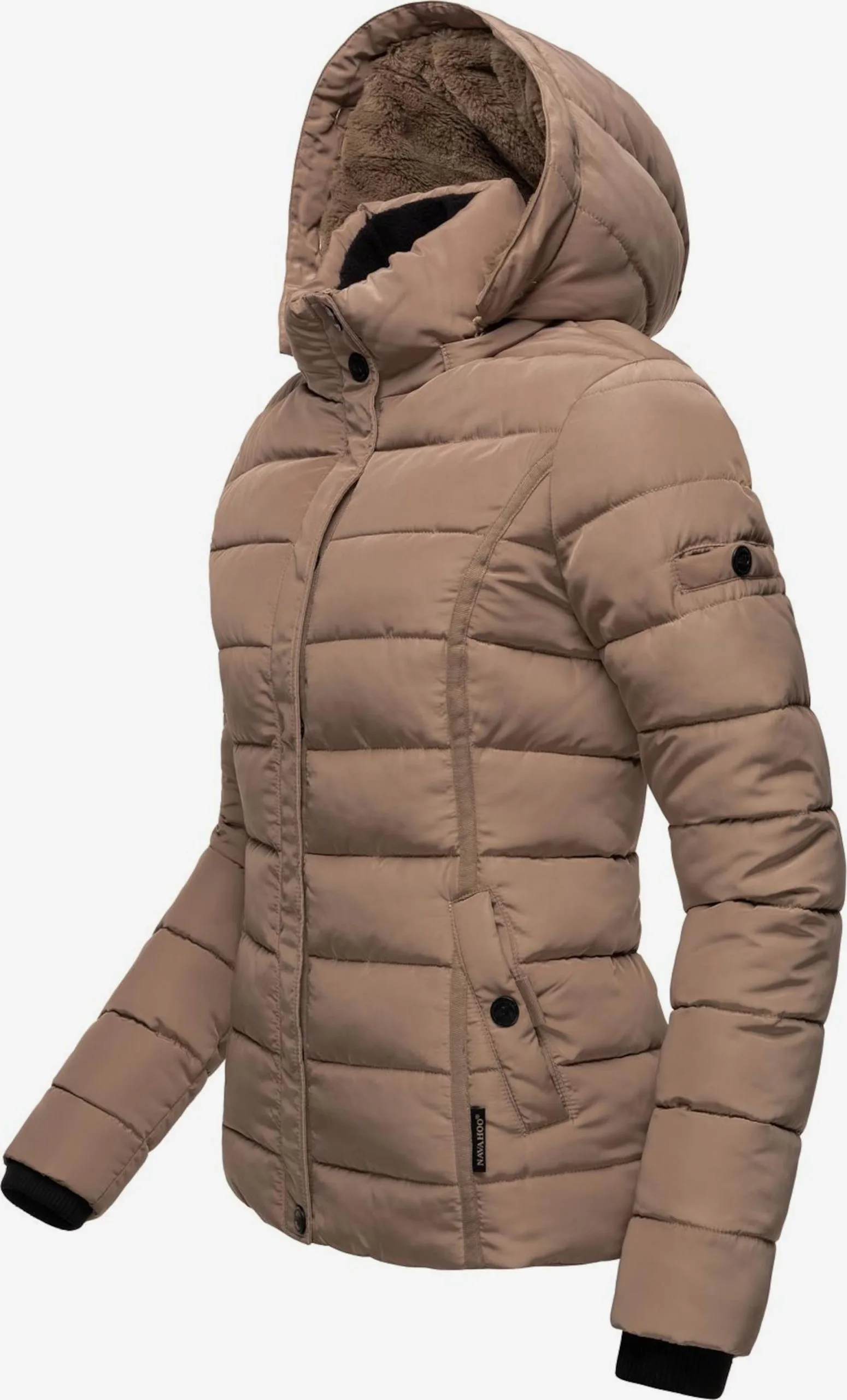 Navahoo Winterjassen Winterjas Miamor Dames Taupe 4 Navahoo Winterjassen Winterjas Miamor Dames Taupe - Afbeelding 4