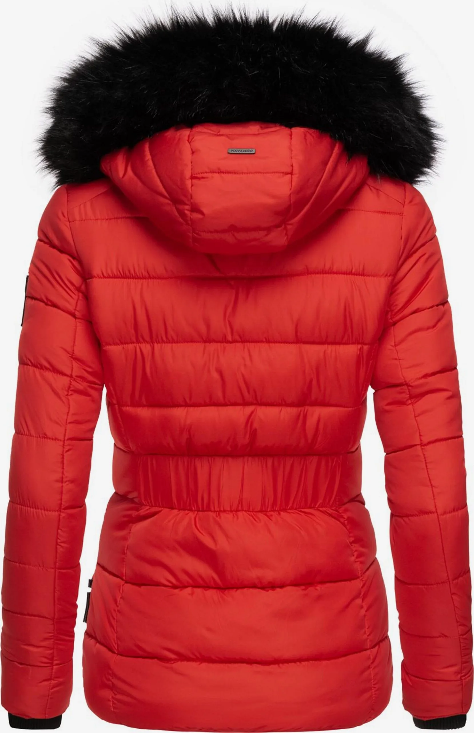 Navahoo Winterjassen Winterjas Zuckerbiene Dames Knalrood 4 Navahoo Winterjassen Winterjas Zuckerbiene Dames Knalrood - Afbeelding 4