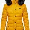 Navahoo Winterjassen Winterjas Milianaa Dames Geel