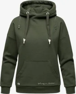 Navahoo Hoodies Sweatshirt Zuckerbärchen Dames Kaki