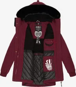 Navahoo Parkas Winterparka Dames Bordeaux -Tussen Trend Verkoopwinkel edc05e6bc276c8b36d71a8deb65316af