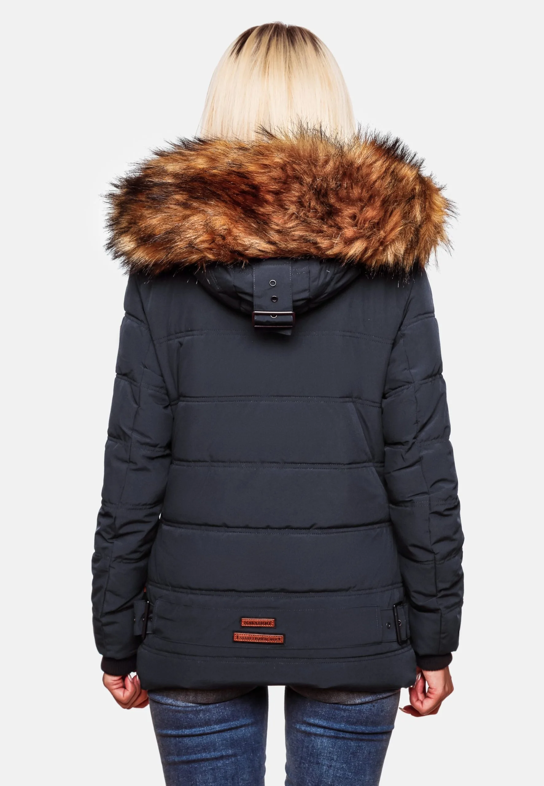 Navahoo Winterjassen Winterjas Zoja Dames Donkerblauw 8 Navahoo Winterjassen Winterjas Zoja Dames Donkerblauw - Afbeelding 8