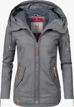 Navahoo Tussenjassen Tussenjas Wekoo Dames Donkergrijs