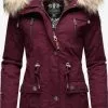 Navahoo Parkas Winterparka Honigfee Dames Bordeaux