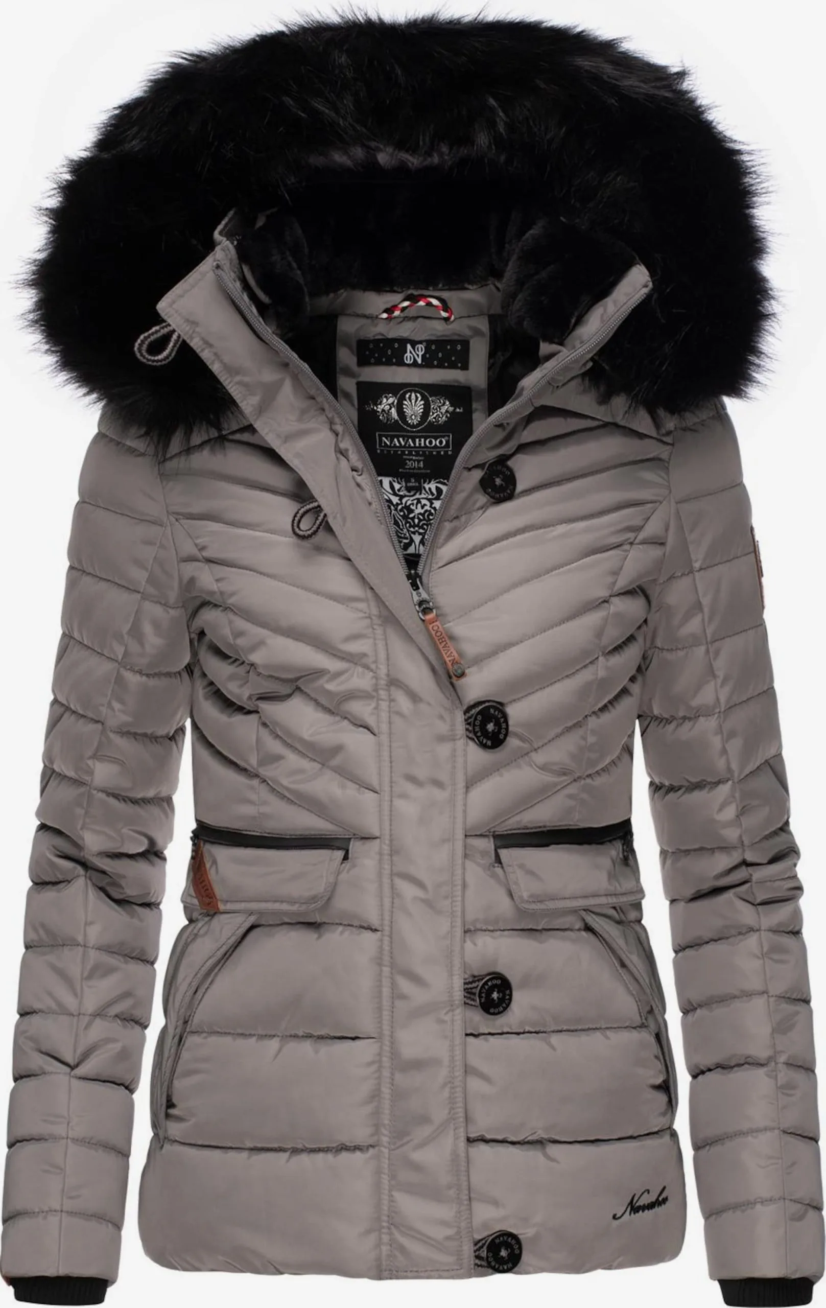 Navahoo Winterjassen Winterjas Wisteriaa Dames Greige 1 Navahoo Winterjassen Winterjas Wisteriaa Dames Greige