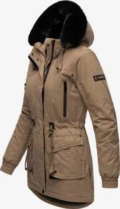 Navahoo Parkas Winterparka Dames Lichtbruin -Tussen Trend Verkoopwinkel fbdfe24d925302843f2ca7c645d6cdd9