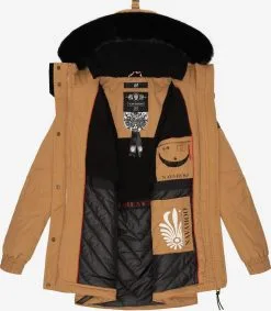 Navahoo Parkas Winterparka Dames Bruin -Tussen Trend Verkoopwinkel fce5e9d9ca00400442851bb8aee9f432